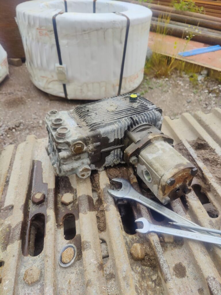 Poravaunun pölynsidonta pesurin vaihto (vanha pesuri)