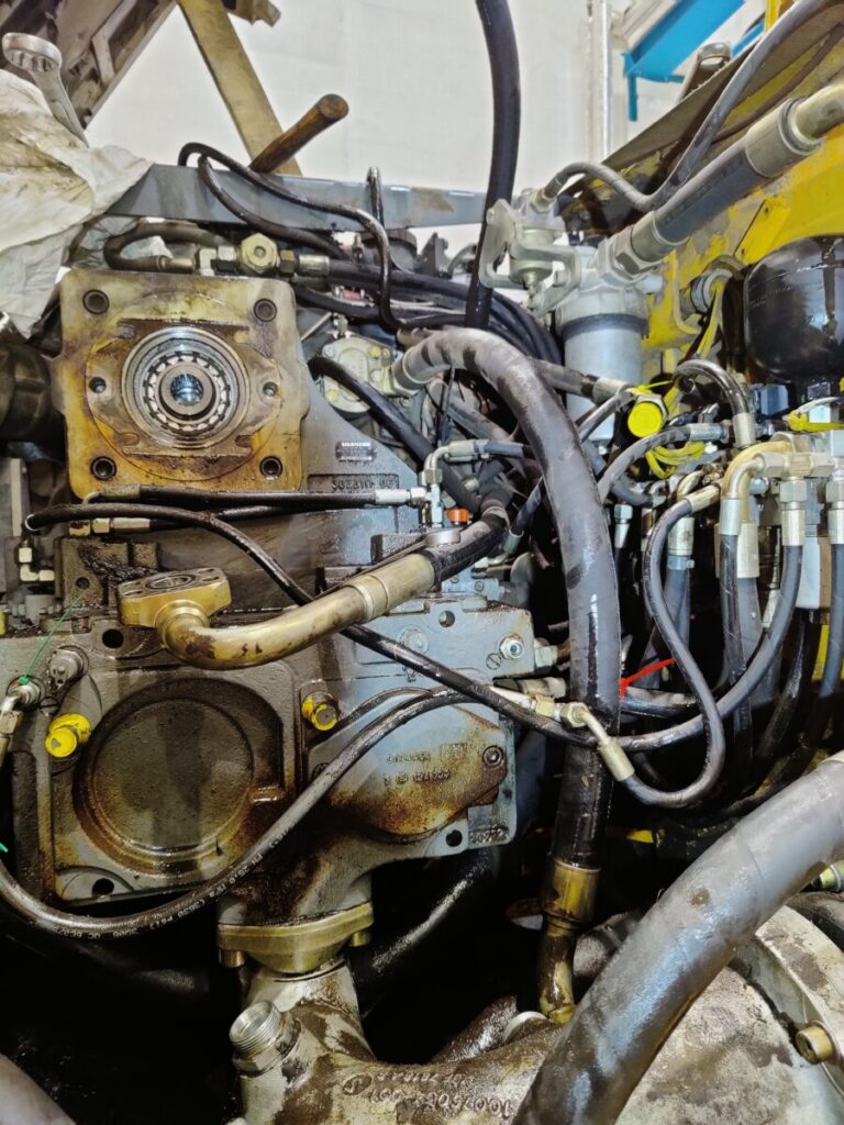 Liebherr P2 pumpun vaihto, model 934