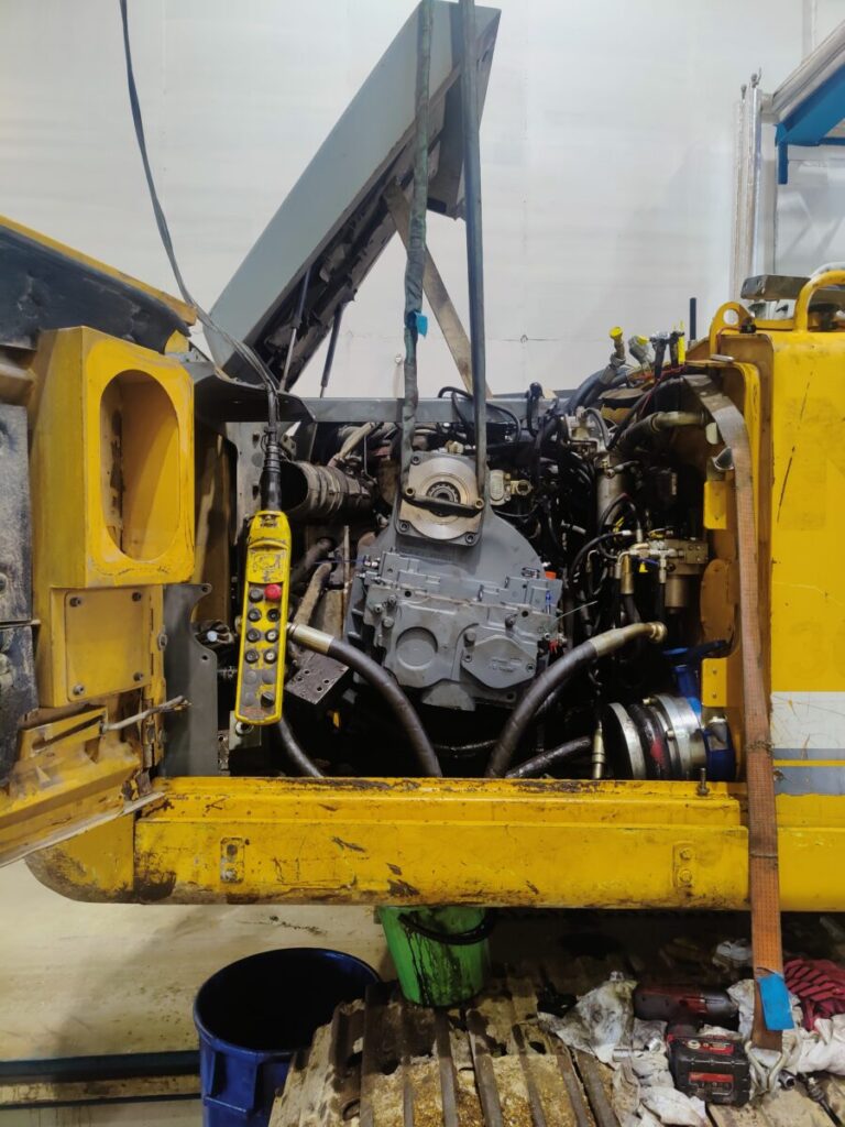 Liebherr P2 pumpun vaihto, model 934